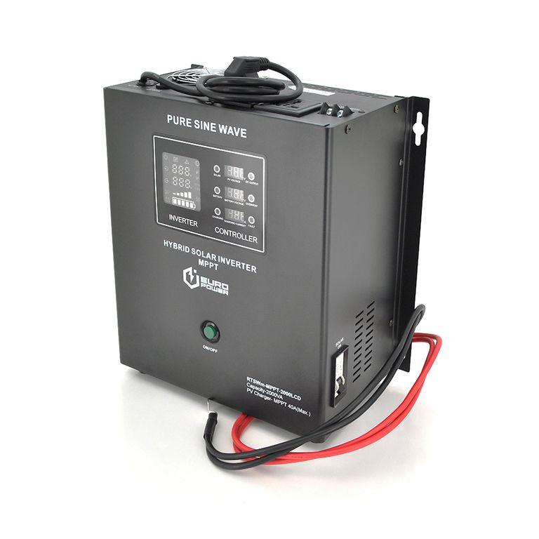 Гібридний інвертор Europower RTSWm-MPPT-2000LCD, 1400 Вт, 24 В, MPPT