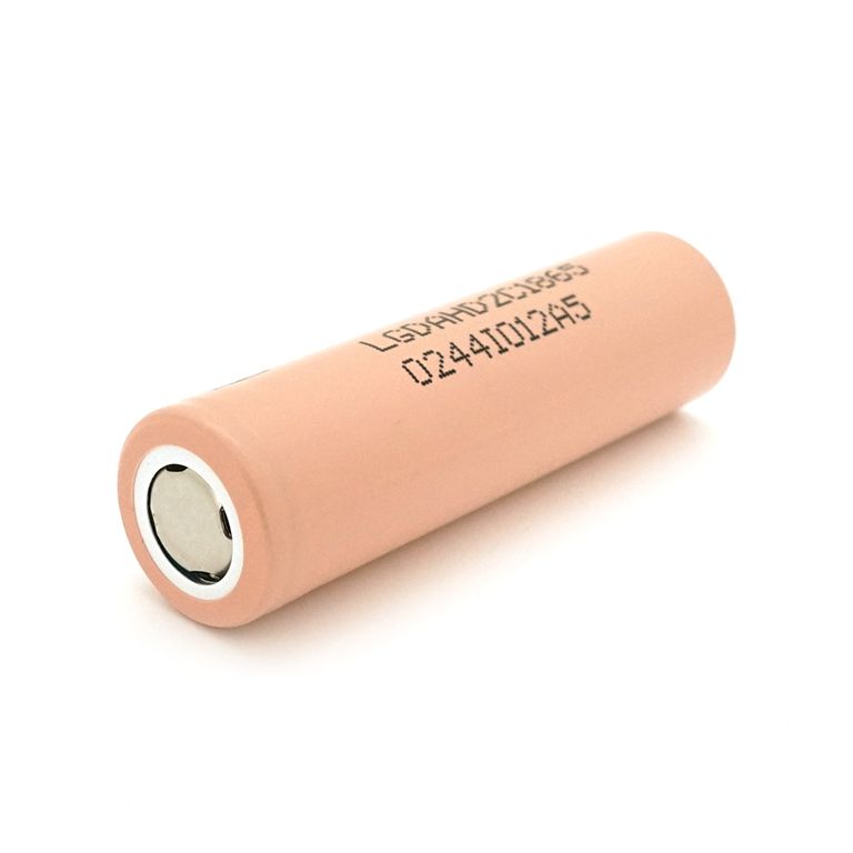 Акумулятор 18650 Li-Ion LG LGDAHD2C1865, 2100mAh, 25A, 4.2 / 3.7 / 2.5V, BEIGE, PVC BOX, 2 шт. в упаковці