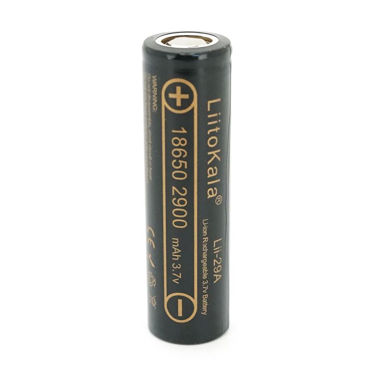 Акумулятор 18650 Li-Ion LiitoKala Lii-29A, 2900mah (2850-2950mah), 3.7V (2.75-4.2V), Black, PVC BOX