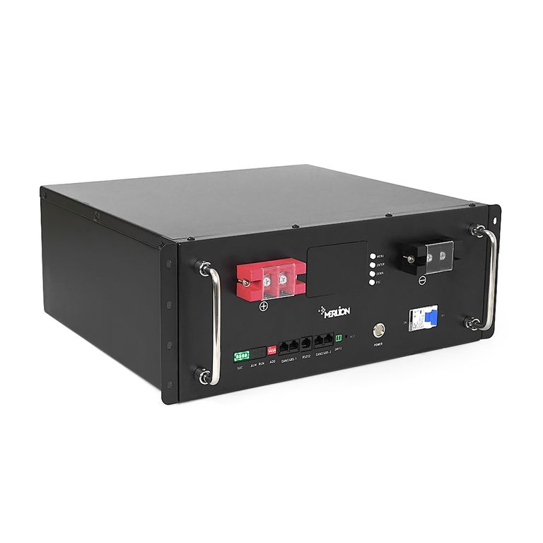 Літій-залізо-фосфатний акумулятор Merlion LiFePO4 51.2V 50AH для Solar (440х350х180) RACK MOUNT 50A BMS, 5000 циклів