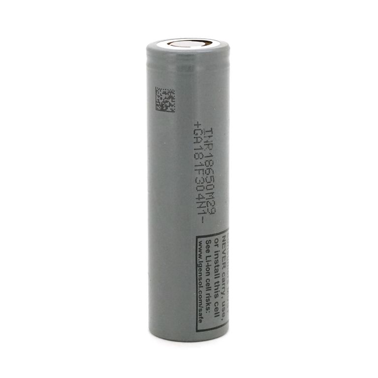 Акумулятор 18650 Li-Ion LG INR18650M29 (LG M29), 2850mAh, 6A, 4.2 / 3.67 / 2.5V, Gray