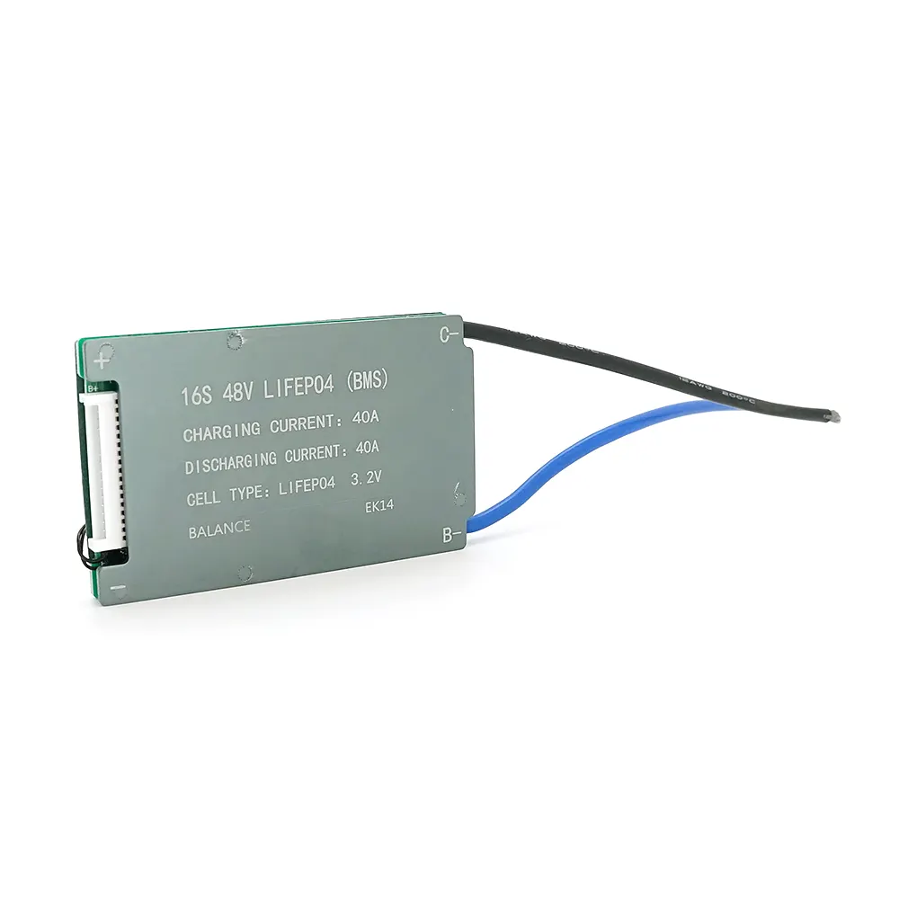 BMS-плата Leiba LiFePO4 48В 16S 40A, радіатор