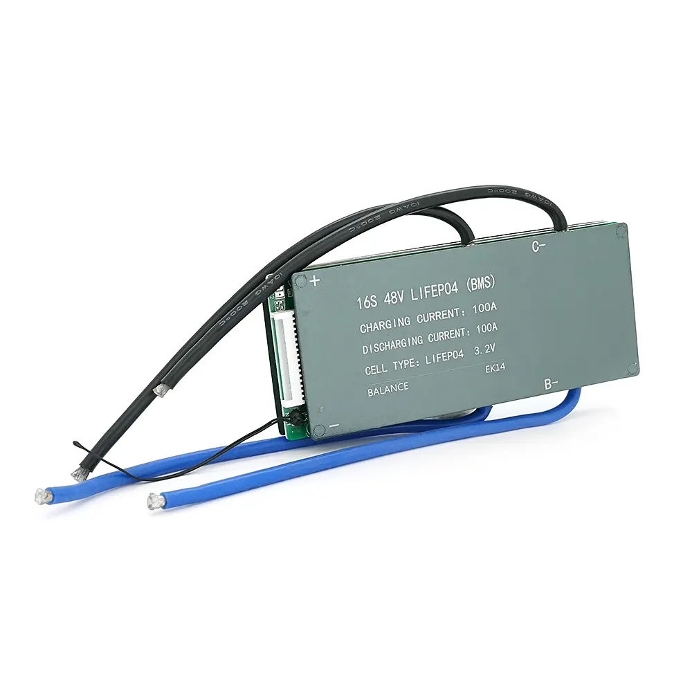 BMS-плата Leiba LiFePO4 48В 16S 100A, радіатор