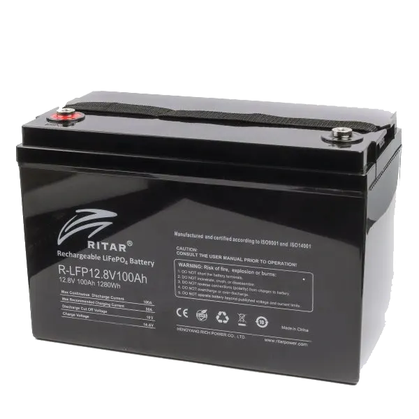 Літієвий акумулятор LiFePO4 Ritar R-LFP 12.8V 100Ah, 1280 Вт·год, Bluetooth, BMS50A