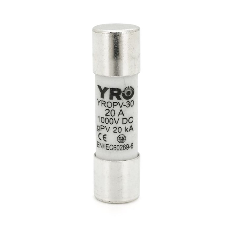 Плавкий запобіжник YRO YROPV-30, 20A, DC 1000V, 10×38mm