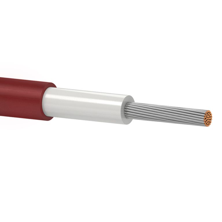 Кабель Одескабель H1Z2Z2-K 1*6 red 6 mm2, котушка.500м, червоний
