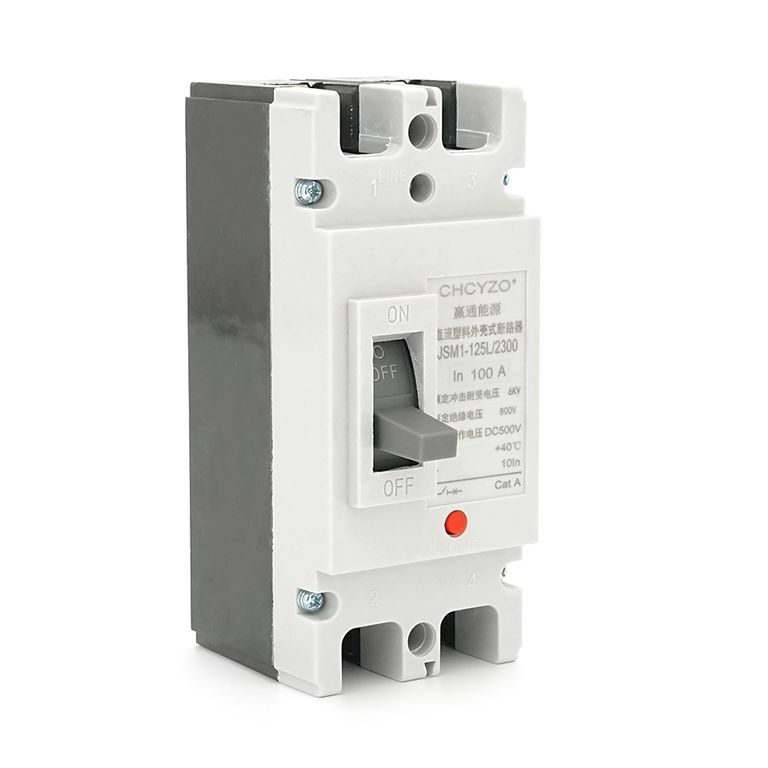 Двополюсний автомат постійного струму CHCYZO JSM1-125L / 2300, 100A, DC500-800V, 6kA