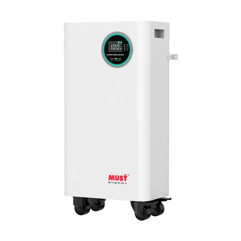 Акумуляторна батарея Must LiFePO4 LP16-48300 51.2V 300Ah, 15.36kWh, BMS150A@16S, CAN2.0 / RS232 / RS485, 6000 cycles, 490x923x265, 117kg