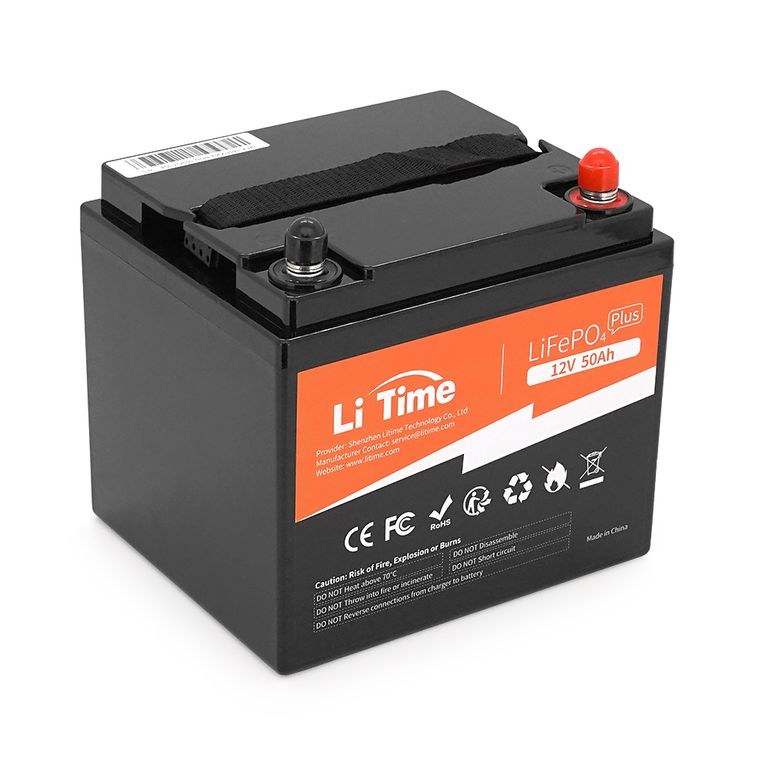 Літієва батарея LiFePO4 Li-TIME L12V50-BASIC-4-A38, 12.8V 50Ah, 640Wh