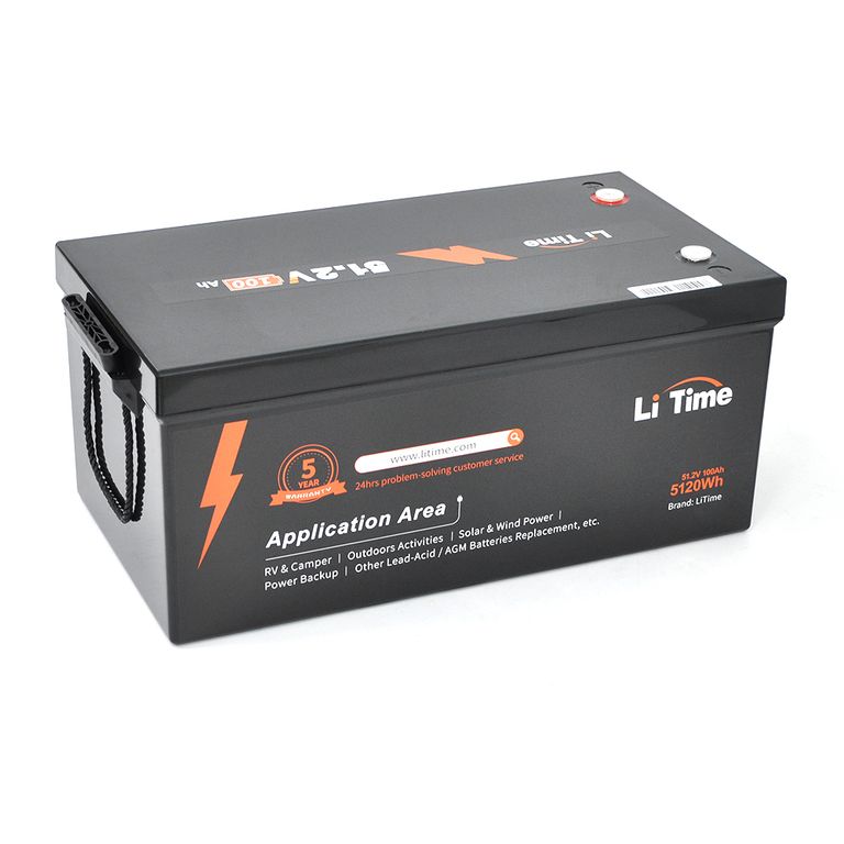 Літієва батарея LiFePO4 Li-TIME L51.2V100-BASIC-16-A250, 51.2V 100Ah, 5120Wh, BMS 100A