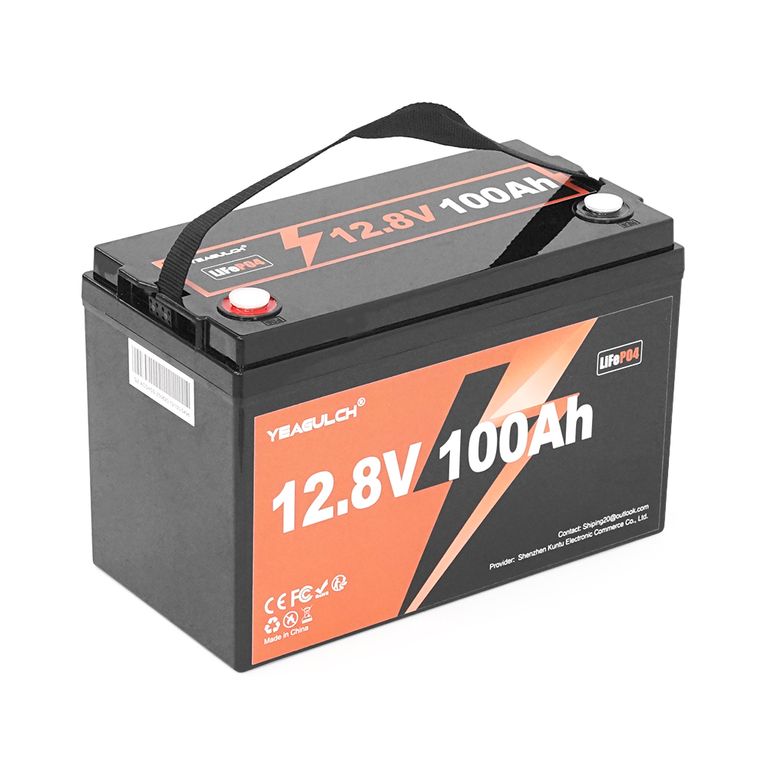 Акумуляторна батарея YEAGULCH LiFePO4 12,8V 100Ah 1280Wh, BMS-100A, ( 325 x 165 x 215), M8, 10kg