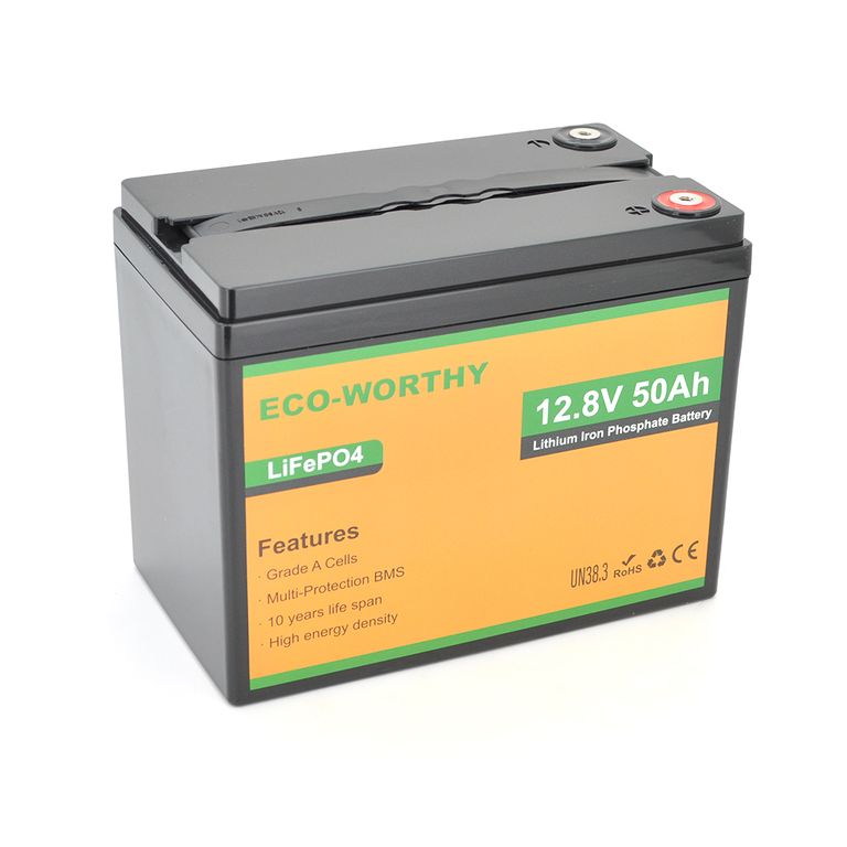 Акумулятор Eco-Worthy LiFePO4 12.8В 50Ah, 0.64 кВт·год