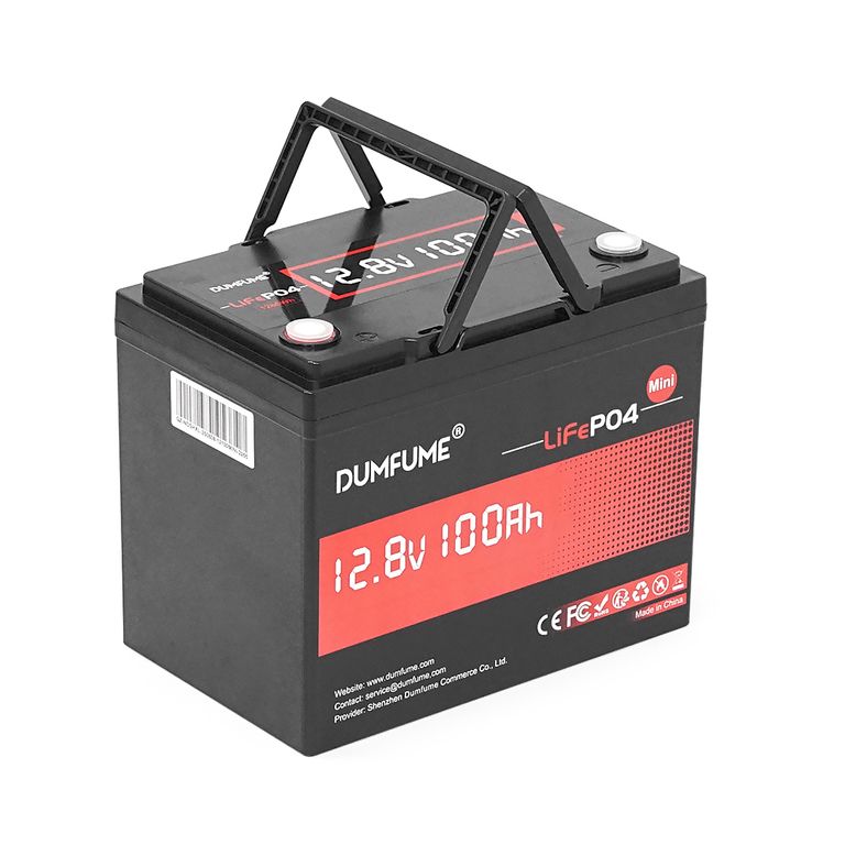 Акумуляторна батарея Dumfume MINI LiFePO4 12,8V 100Ah 1280Wh, in10A / out20A, ( 150 x 95 x 85), 10kg