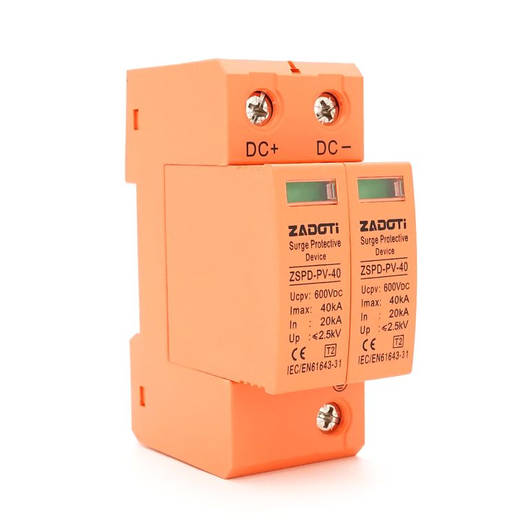 Захист від перенапруги DC ZADOTI ZSPD-PV-40, 40 кА, 600 В, 2P