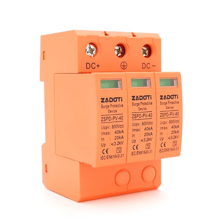 Захист від перенапруги DC ZADOTI ZSPD-PV-40, 40 кА, 800 В, 3P