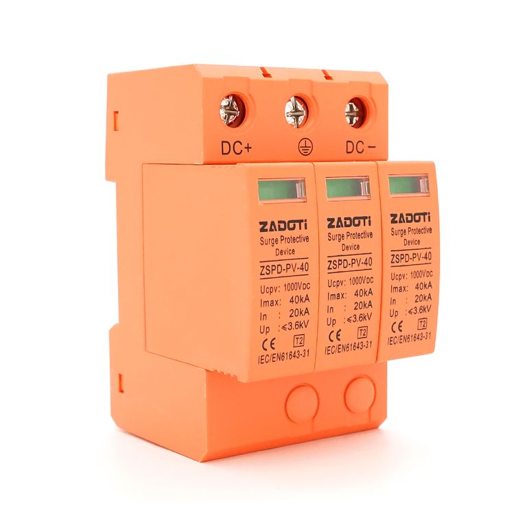 Захист від перенапруги DC ZADOTI ZSPD-PV-40, 40 кА, 1000 В, 3P