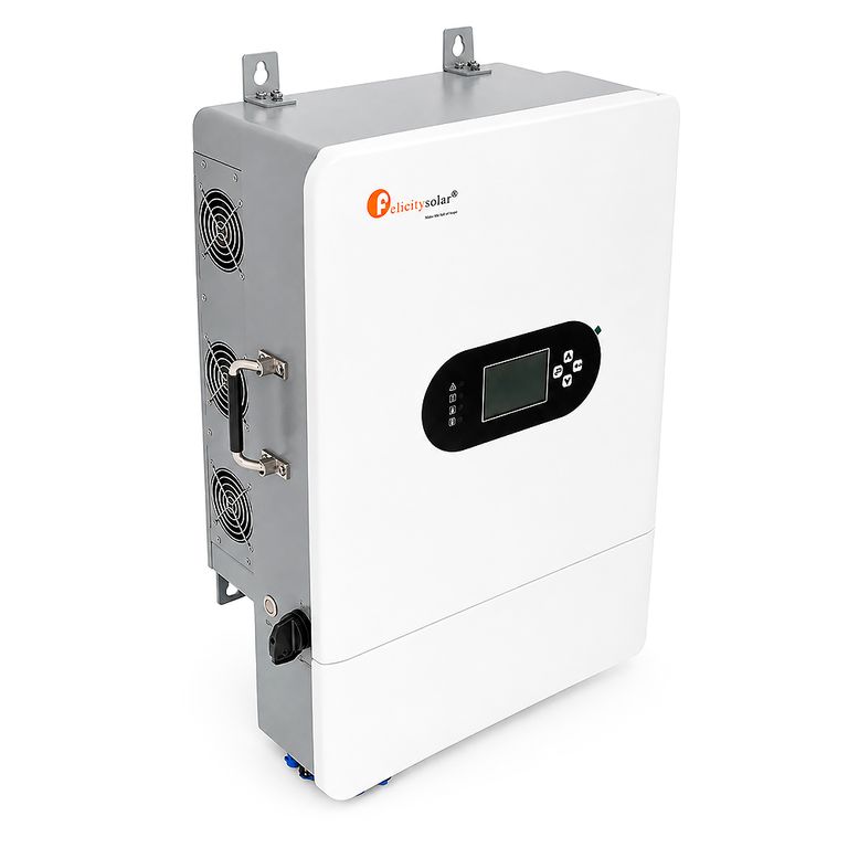 Гібридний інвертор Felicity IVGM8KLP1G1 (Gen-port) 8000W, 230VAC, 50 / 60Hz, 48V, Parallel, 2*MPPT-2*PV120-425V / 26A, ток заряду max-190A, IP65, RS485, RS232, CAN, WiFi. 430*654*243 мм, 33,5 кг