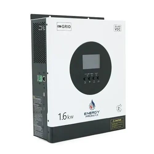 Гібридний інвертор Energy ProMax VM II-1600W-12V, 2000 ВА/1600 Вт, 12В, MPPT 80А