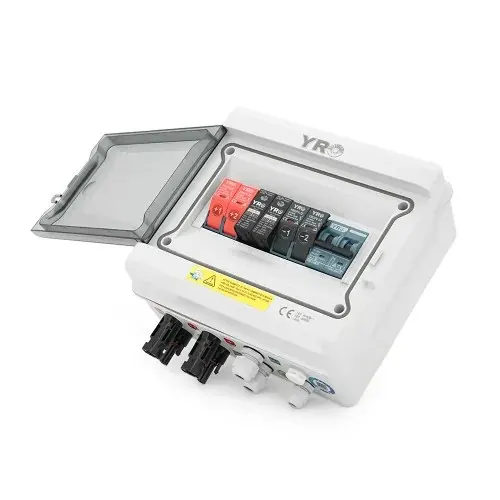 Комбінатор PV YRO YRPVB-2/1CB, 2 входи/1 вихід, DC550В, 20А, з блискавкозахистом та замком