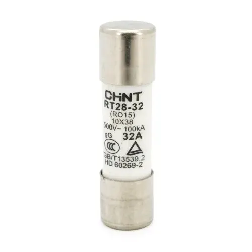 Плавкий запобіжник CHINT RT28-32 (RO15), 32A, AC 500V, 10×38mm