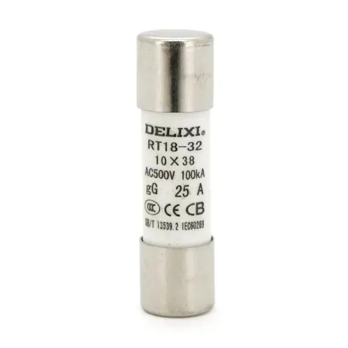 Плавкий запобіжник Delixi RT18-32, 25A, змінна напруга
