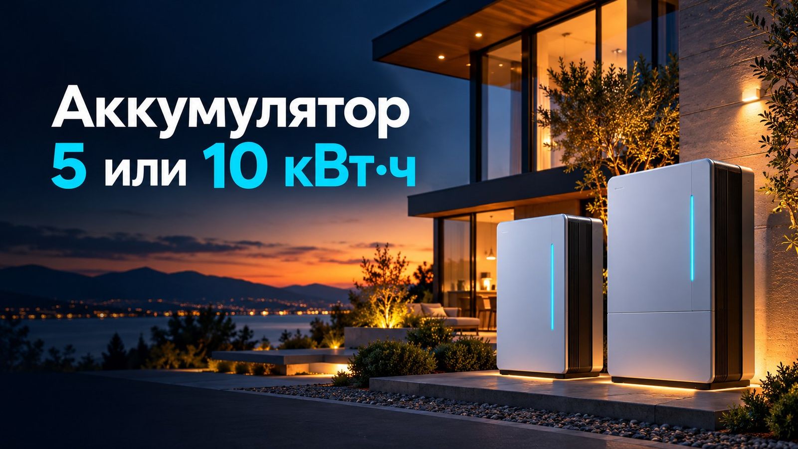 АКБ 5 или 10 кВт·ч: примеры времени автономности