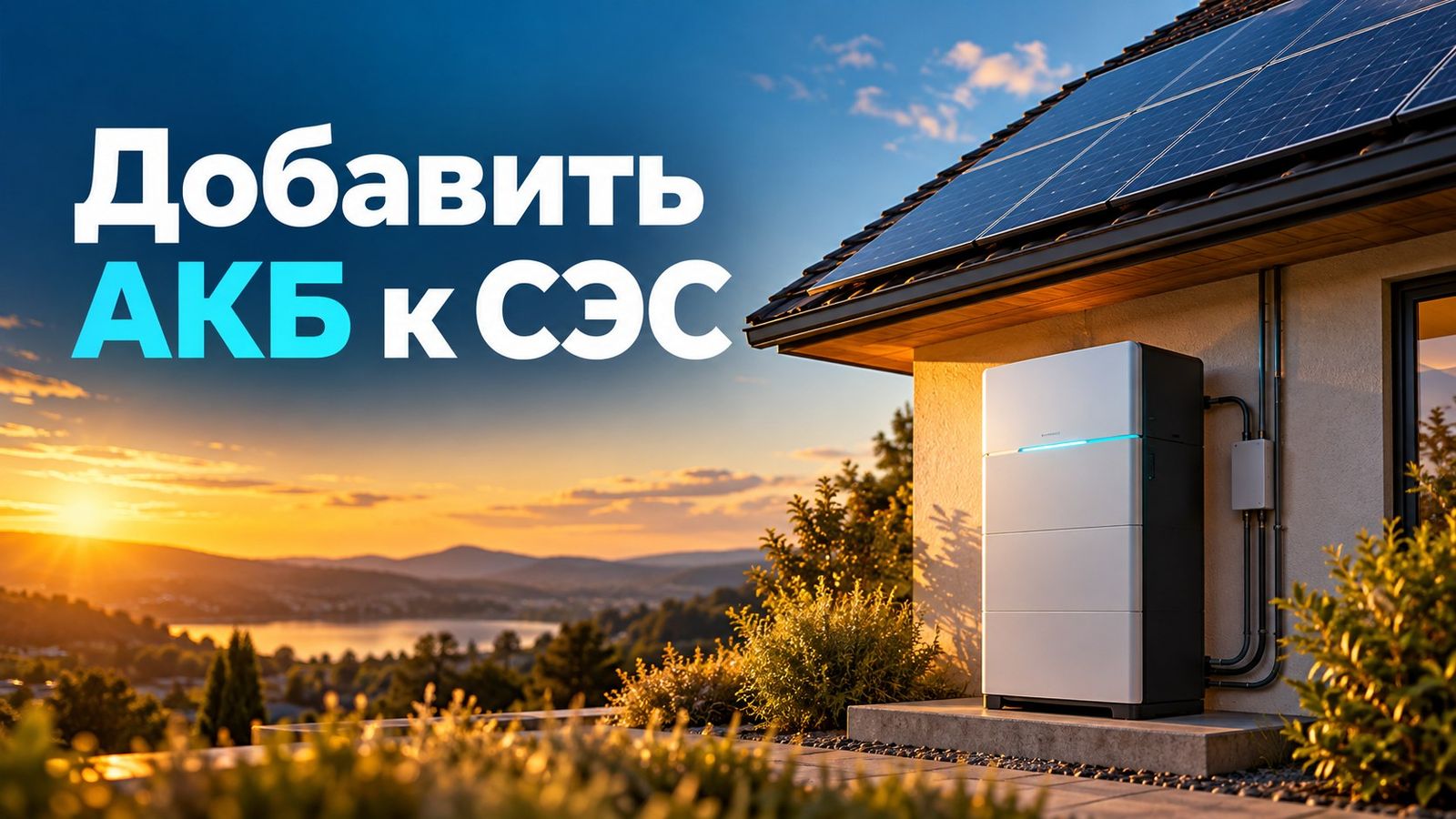 Как добавить аккумулятор к текущей СЭС