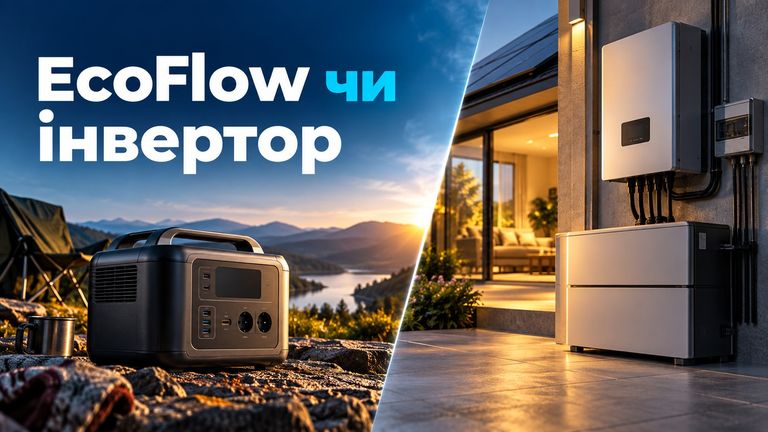 Портативна станція чи інвертор з LiFePO4 для дому