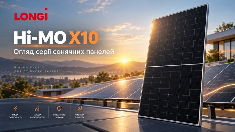 LONGi Hi-MO X10: огляд нової серії сонячних панелей на HPBC 2.0