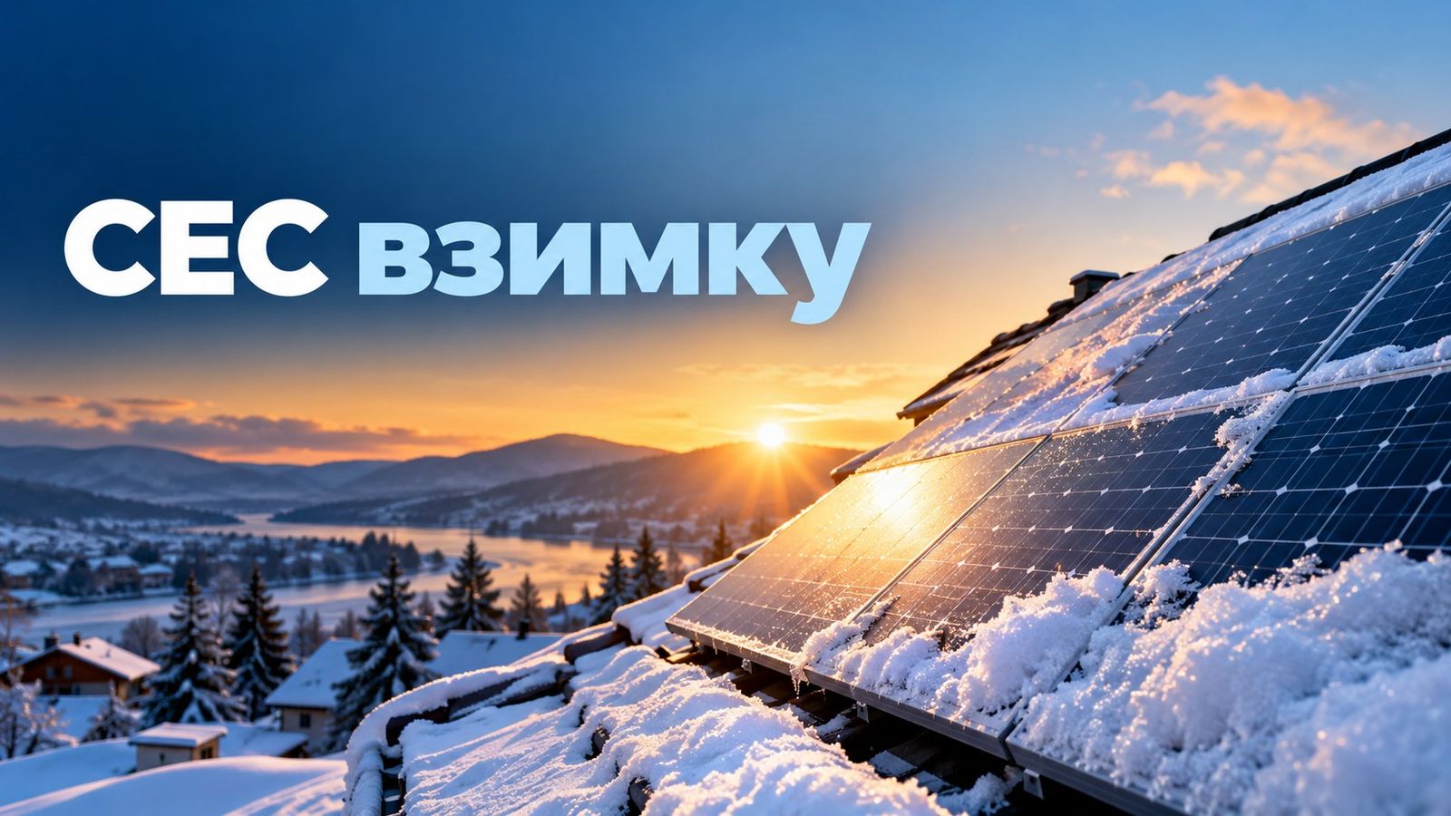 СЕС взимку: генерація, сніг і резервне живлення