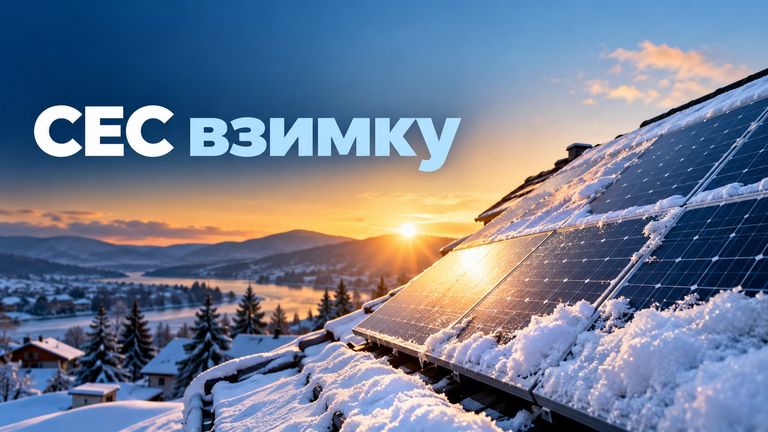 СЕС взимку: генерація, сніг і резервне живлення