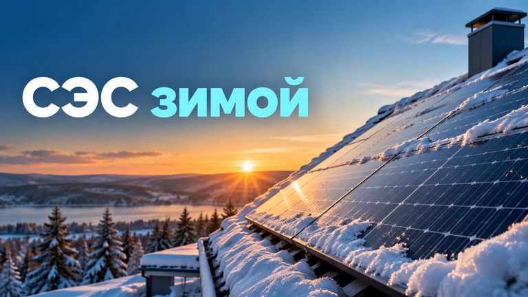 СЭС зимой: генерация, снег и резервное питание