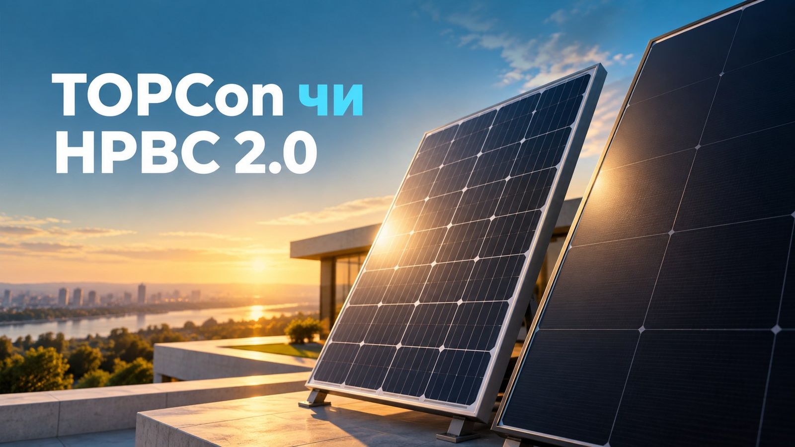 TOPCon чи HPBC 2.0: вибір сонячних панелей